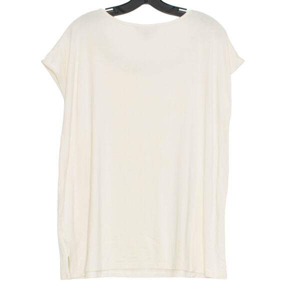 Lauren Ralph Lauren Womens Top Coquette Feminine Boho Minimalist Girly Cream XXL - Picture 4 of 4